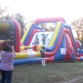 New! 60 Foot Long<br>Obstacle Course <br>/Rock Climbing<br>Wall/Slide Combo